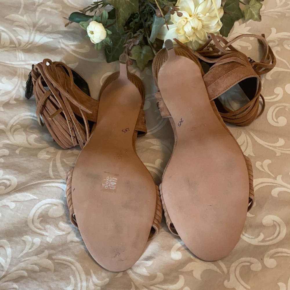 NWTs Coach Suede Brown Heels - Picture 3 of 9